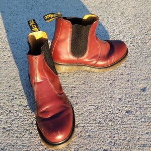 Dr. Martens 2976 Cherry Red Chelsea Boots Size 11